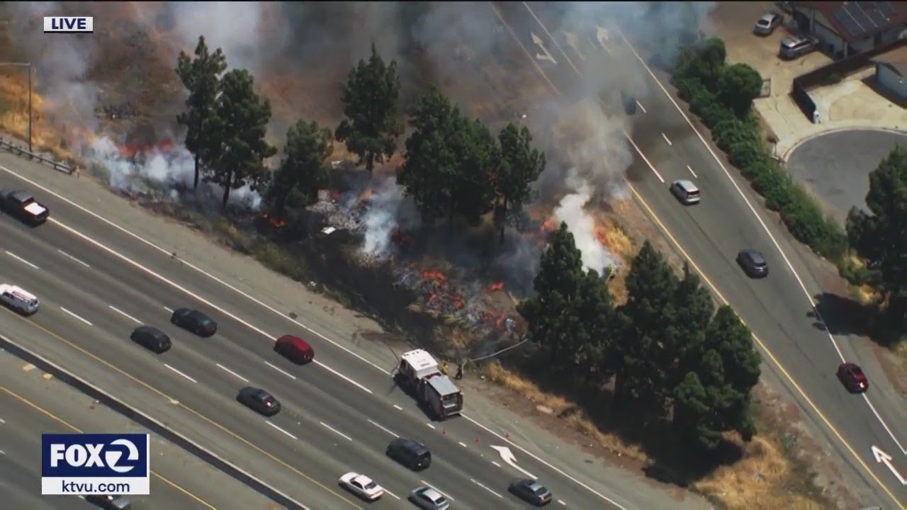 Fire Reported On Northbound I 680 South Of Alum Rock