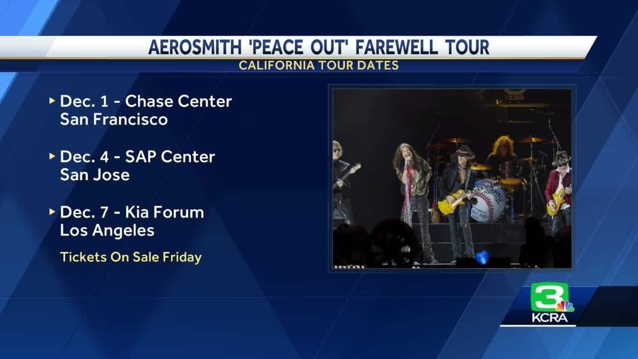 Here’s Where Aerosmith’s ‘peace Out’ Farewell Tour Will Stop In California