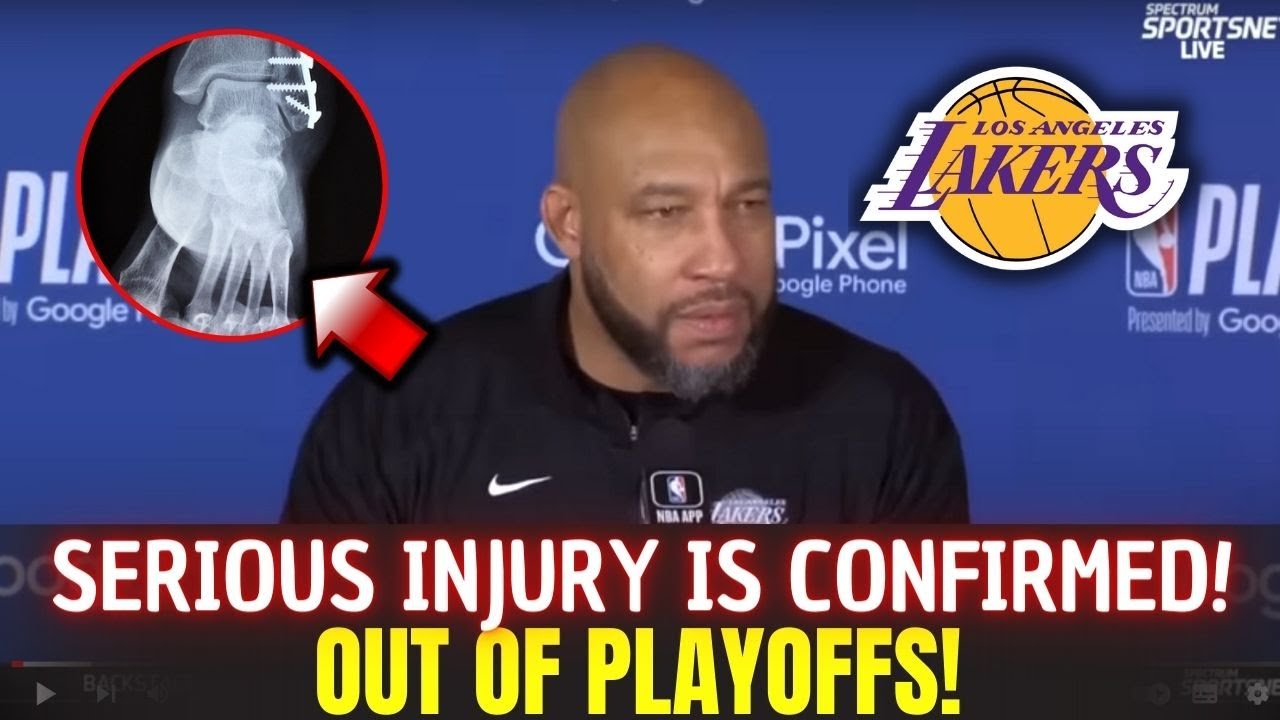 INJURY REPORT! SERIOUS INJURY CONFIRMED IN THE LAKERS! DARVIN HAM GOES CRAZY! LAKERS NEWS TODAY! 1 Injury Report! Serious Injury Confirmed In The Lakers! Darvin Ham Goes Crazy! Lakers News Today!