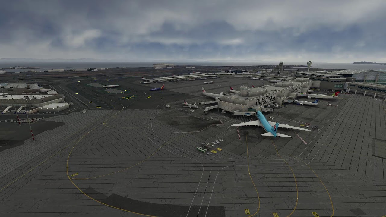 Live Stream Of Simulator Air Traffic At San Francisco International Airport (ksfo).