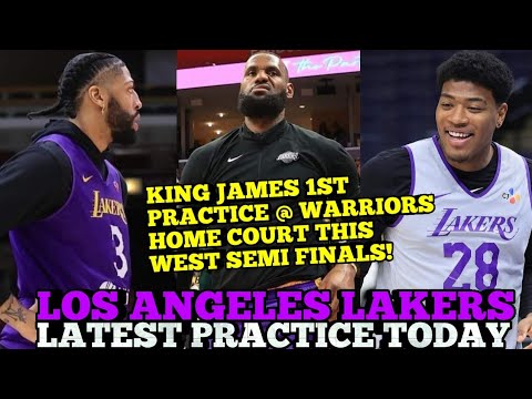 Los Angeles Lakers Latest Practice Today | Lbj 1st Practice @ Warriors Homecourt | Lakers Updates