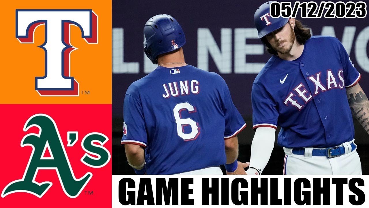 Oakland Athletics Vs Texas Rangers Game Highlights | Mlb To Day May 12, 2023 | Mlb 2023