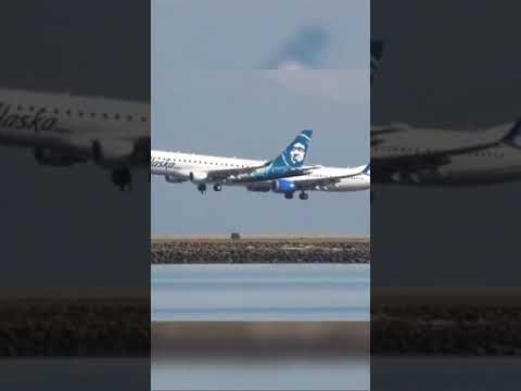 Parallel Landing At San Francisco International Airport (video: Nickflightx) #aviation #shorts