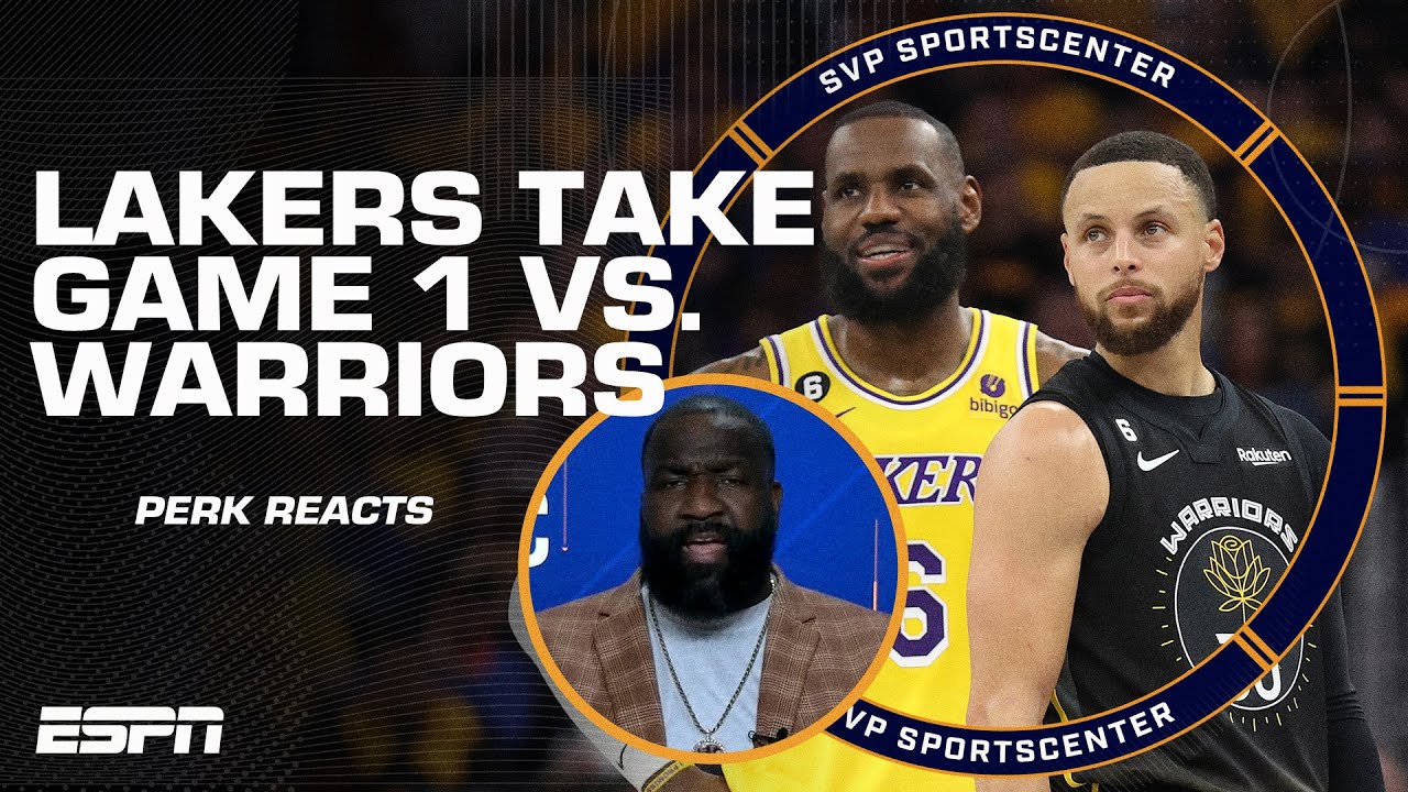 Perk’s Reaction To Lakers’ Game 1 Win 👀 A Great Win For La 🗣️ | Sportscenter With Svp