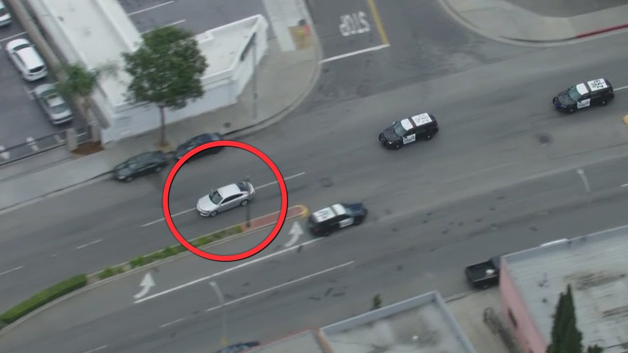 Police Chase: Authorities In Pursuit Of Vehicle In Bell Gardens Area