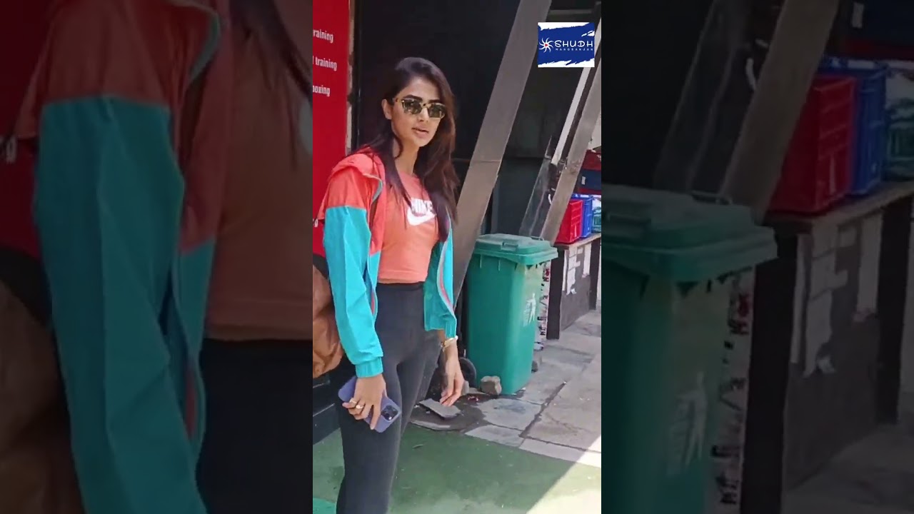 Pooja Hegde Spotted Outside Gym In Santacruz | #shortvideo | Shudh Manoranjan