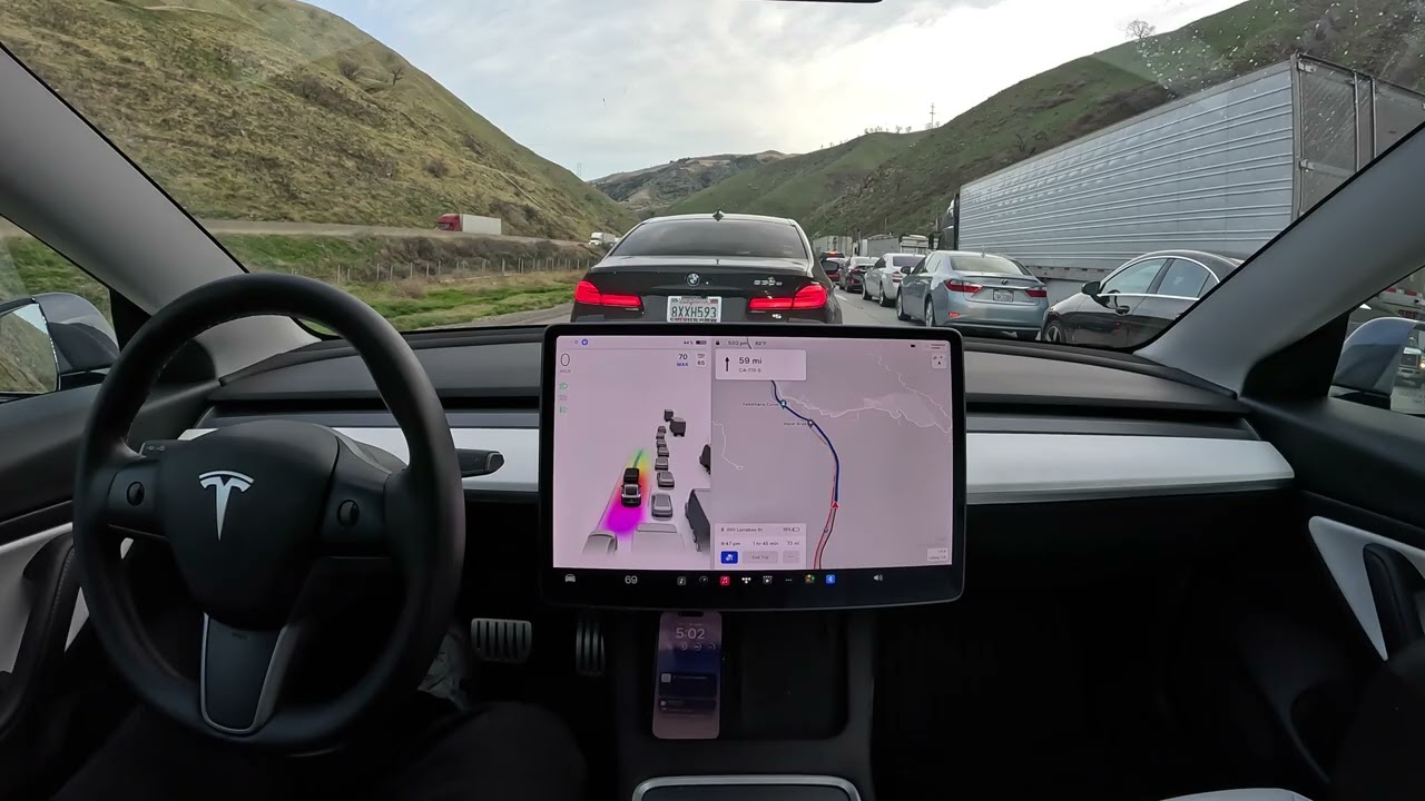 San Francisco To Los Angeles On Tesla Full Self Driving Beta 10.69.25.2