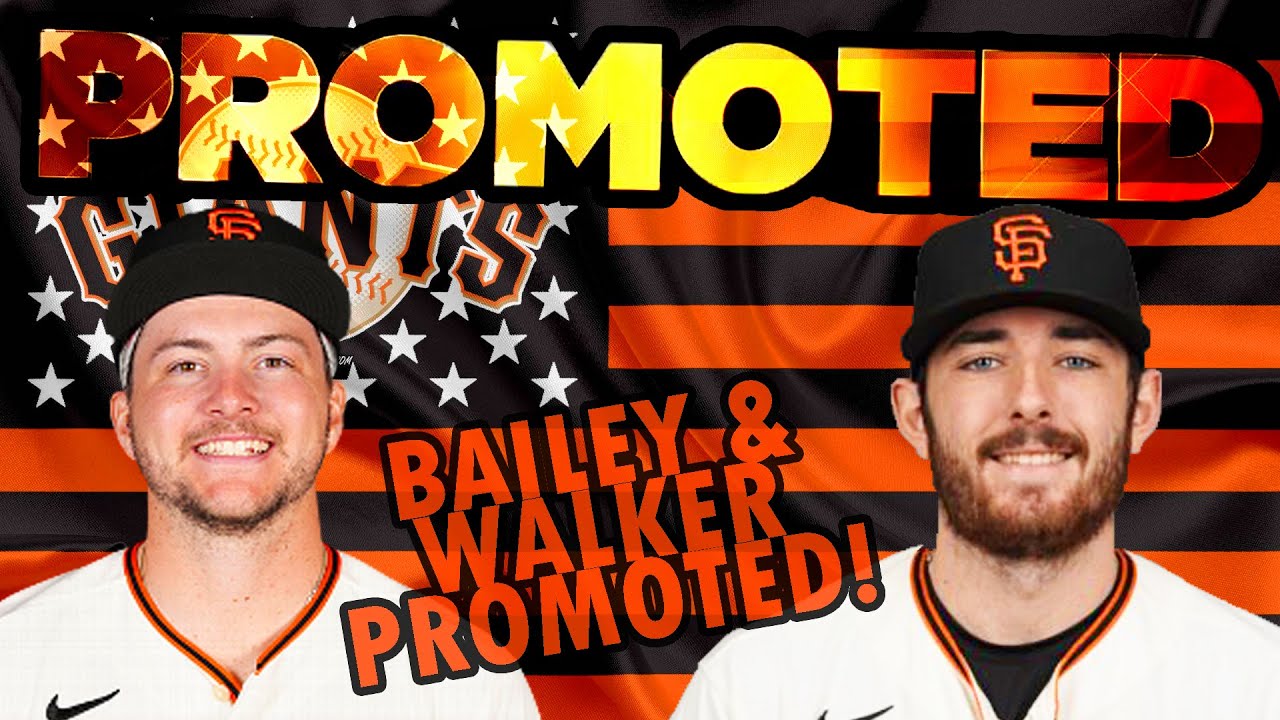 Sf Giants Promote 1st Round Pick Patrick Bailey & Rhp Ryan Walker To Mlb!! Strip, Bart, Ramos To Il