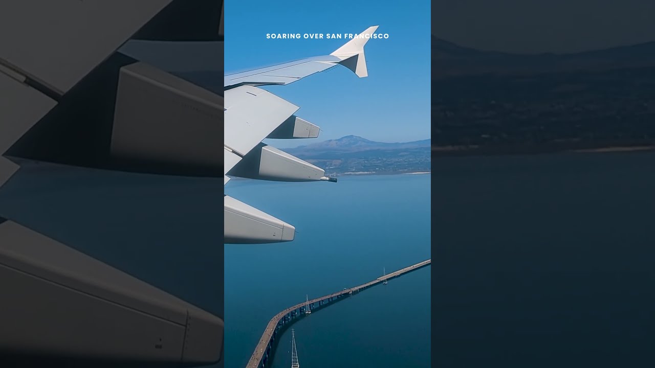 Soaring Over The #sanfrancisco #city | An #aerial View And Landing At The #sfo #airport