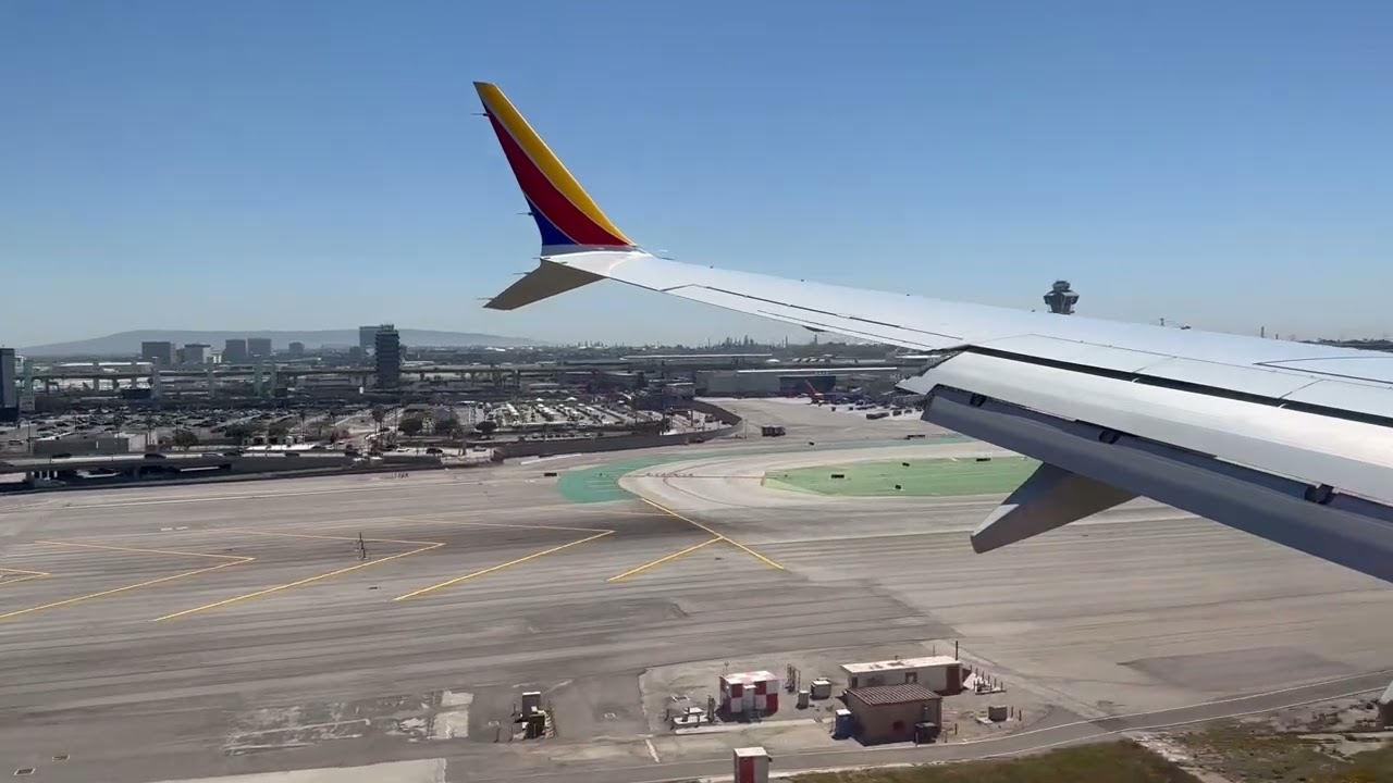 Southwest Airlines Boeing 737 Max8 Sfo To Lax – Landing At Lax Airport