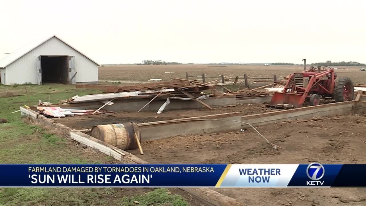 'Sun will rise again': Farmland damaged by tornadoes in Oakland, Nebraska 1 ‘sun Will Rise Again’: Farmland Damaged By Tornadoes In Oakland, Nebraska