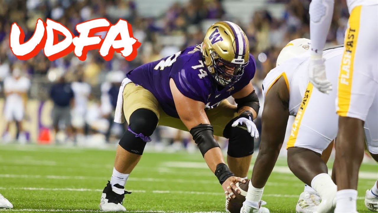 The 49ers Sign Washington Center Cory Luciano As An Undrafted Free Agent