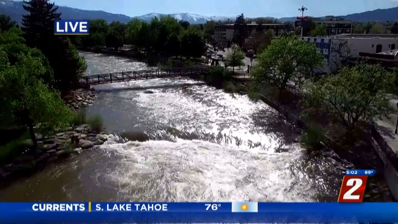 Truckee River Flowing Higher, Fast And Dangerous