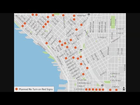 You Won’t Be Able To Turn Right On Red At 41 More Downtown Seattle Intersections