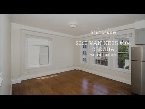 2363 Van Ness #104, San Francisco Ca | 2 Bedroom 1 Bath