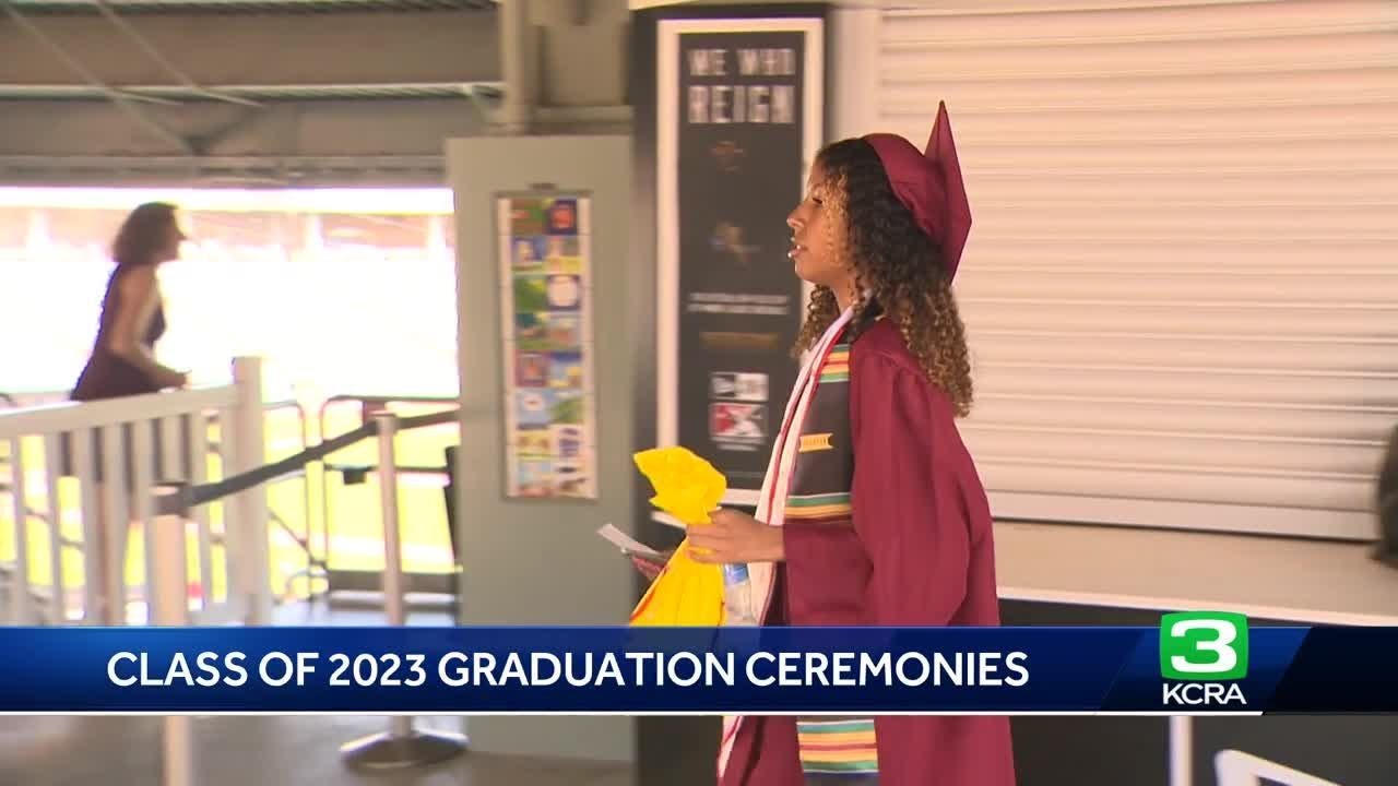 C.K. McClatchy High School holds graduation at Sutter Health Park