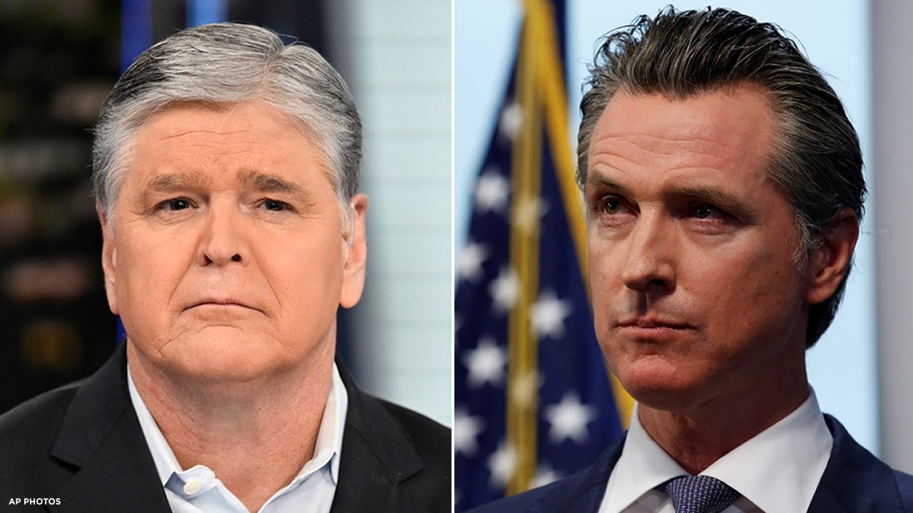 Ca Gov. Newsom Spars With Fox News’ Hannity Over Biden Immigration Economy