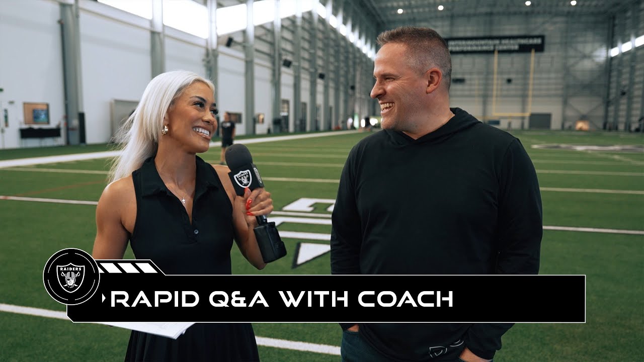 Coach Mcdaniels Answers Hard Hitting Questions At 2023 Content Day | Raiders | Nfl