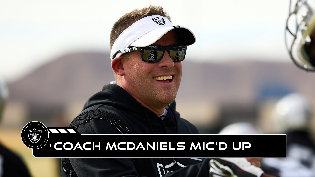 Coach McDaniels Micd Up During 2023 Minicamp: You Guys Listen To French Montana? | Raiders | NFL 1 Coach Mcdaniels Micd Up During 2023 Minicamp: You Guys Listen To French Montana? | Raiders | Nfl