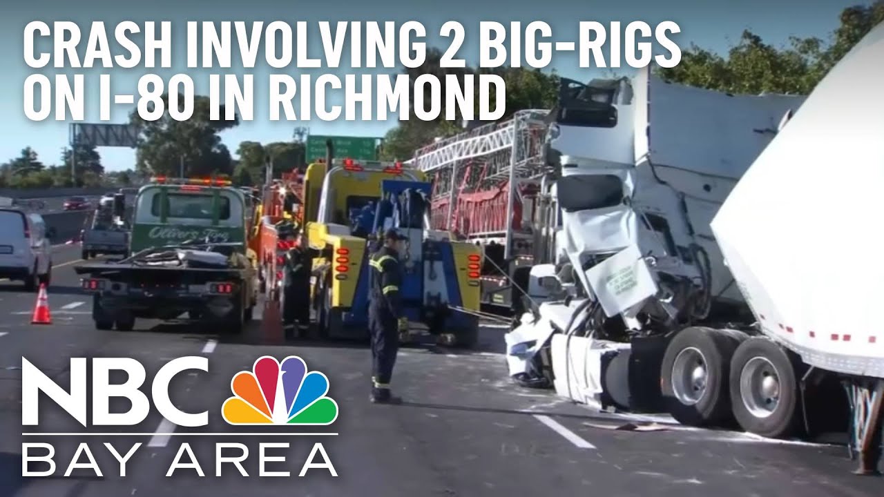 Crash Involving 2 Big Rigs Snarls Traffic On Wb I 80 In Richmond