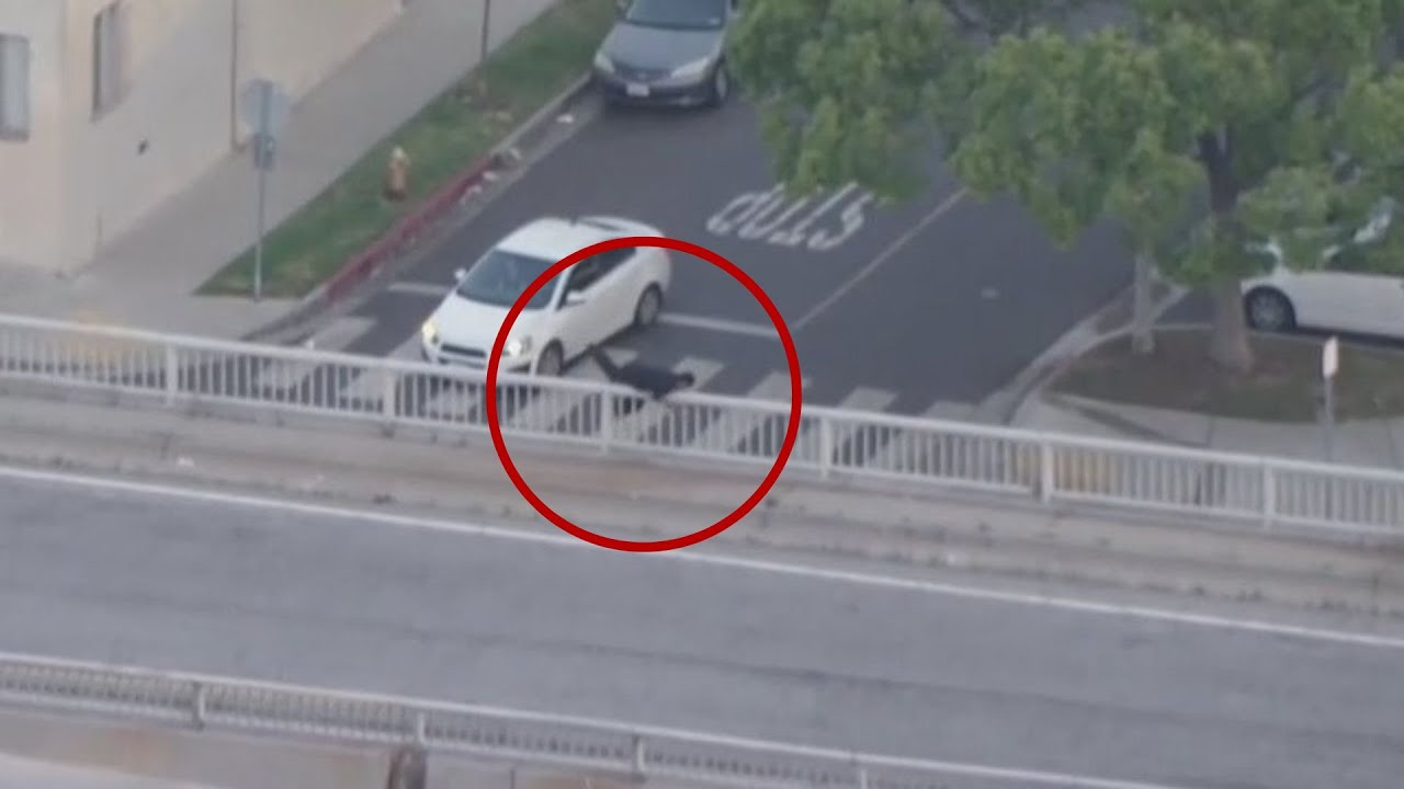 Driver Ditches Car After Spinning Out Mid Police Chase