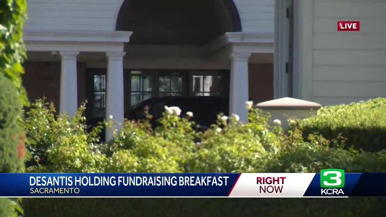 Florida Gov. Ron Desantis Hosts Fundraising Breakfast In Sacramento County