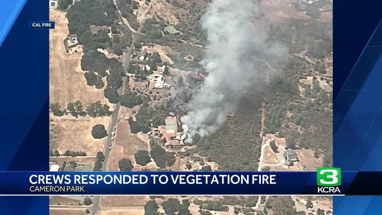 Forward Progress Stopped On El Dorado Hills Vegetation Fire