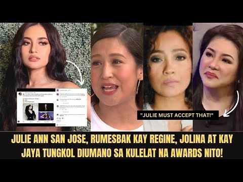 Hala! Julie Ann San Jose Rumesbak Na Kay Jolina? Regine At Jolens Ininggit Sa Awards Si Julie? Omg