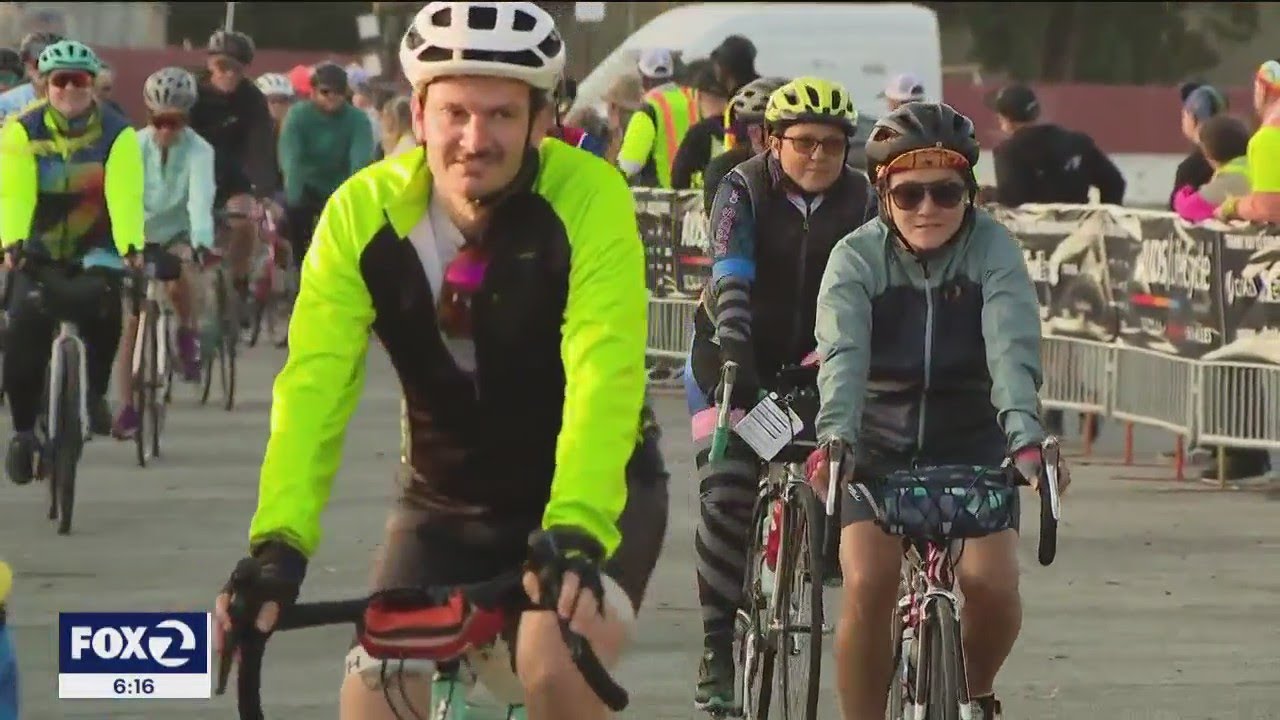 Hundreds Of Cyclists Leave Bay Area To Los Angeles To Raise Money For Aids Awareness