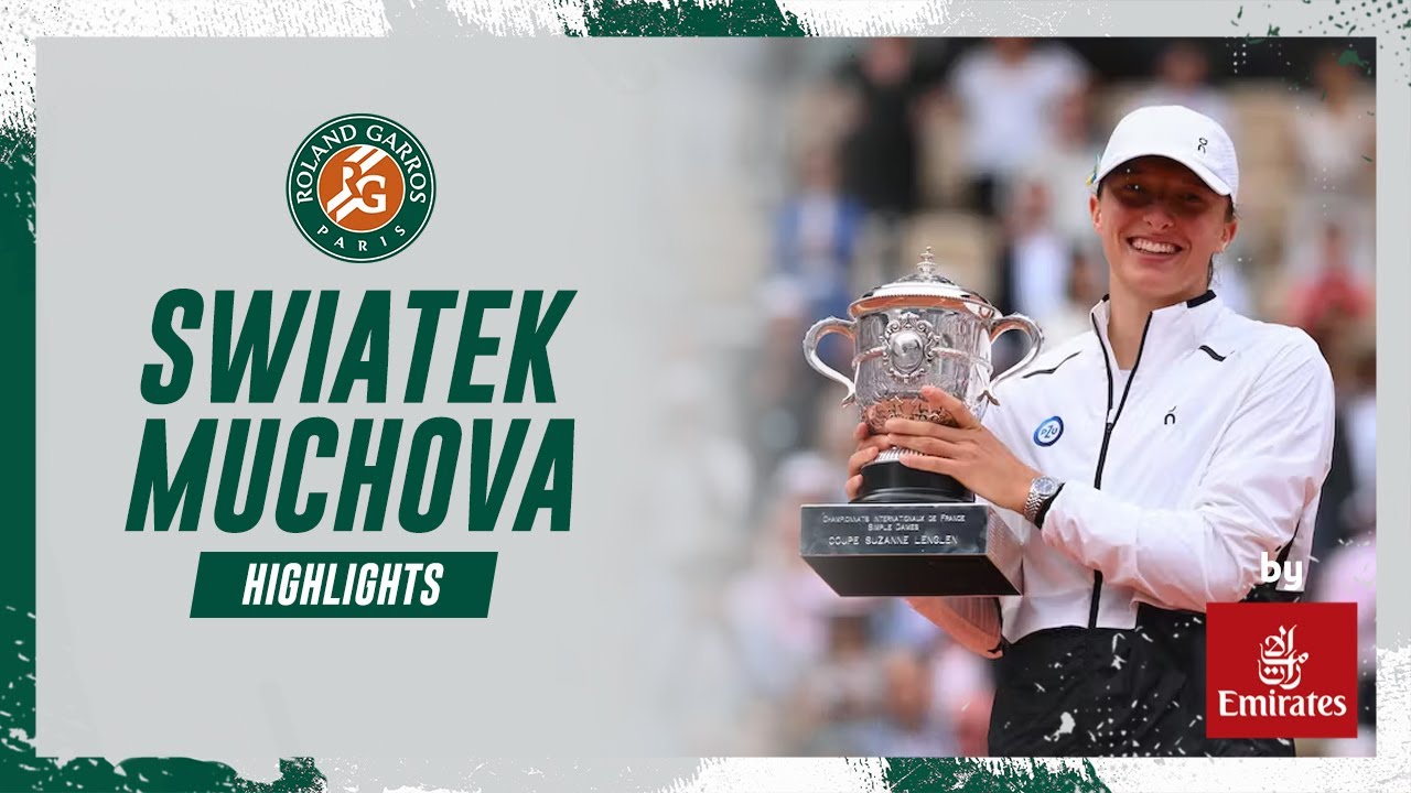 Iga Swiatek Vs Karolina Muchova – Final Highlights I Roland Garros 2023