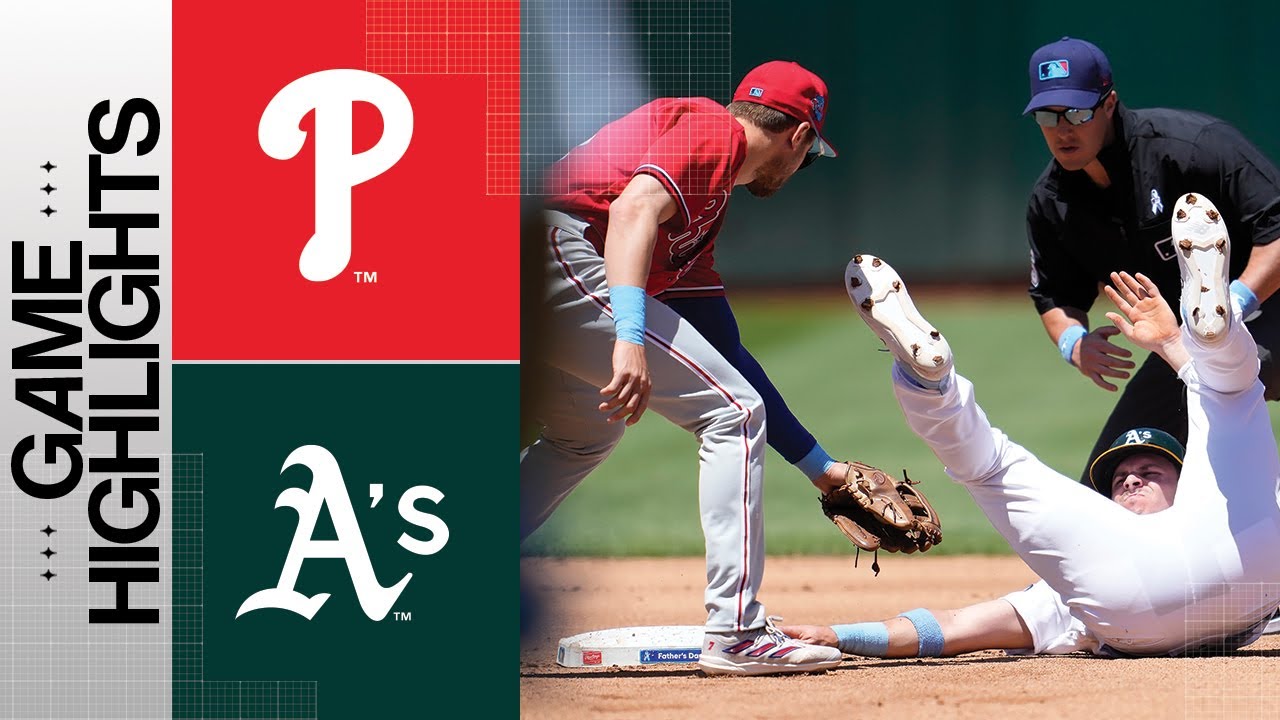 Phillies Vs. A’s Game Highlights (6/18/23) | Mlb Highlights