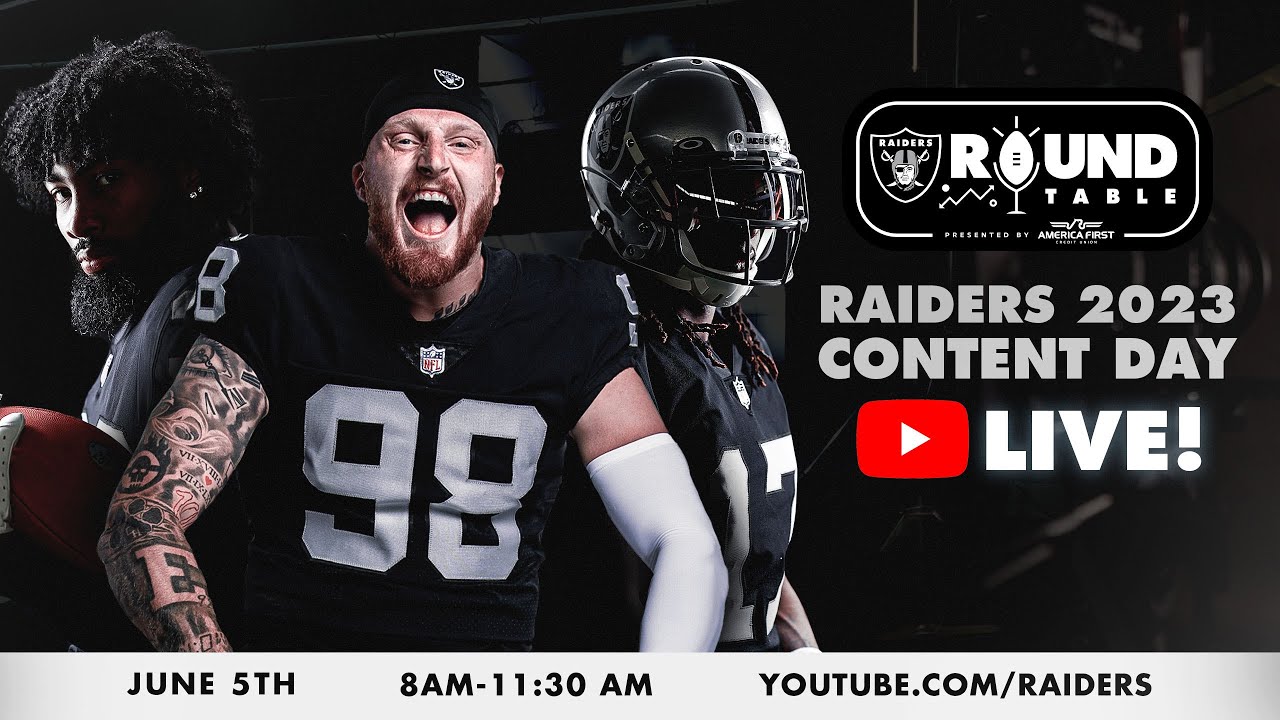 Raiders 2023 Content Day Live | Raiders Roundtable | Nfl