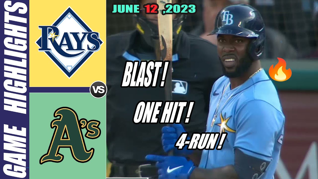 Rays Vs Oakland Athletics Game Highlights (06/12/23) | Mlb Highlights 2023