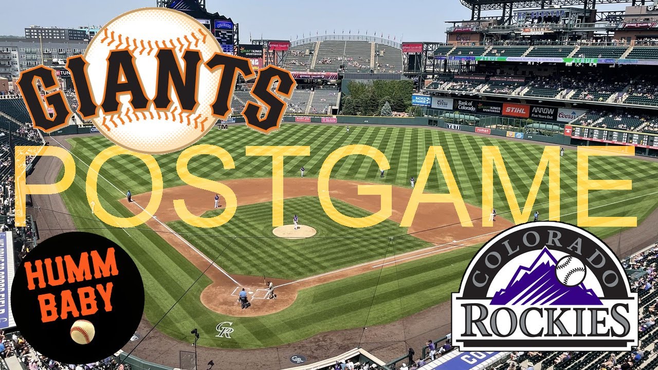 Sf Giants Vs Colorado Rockies (coors Field) Postgame