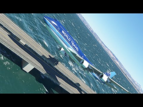 Slipped In A Gust Of Wind//boeing 747 At San Francisco Airport