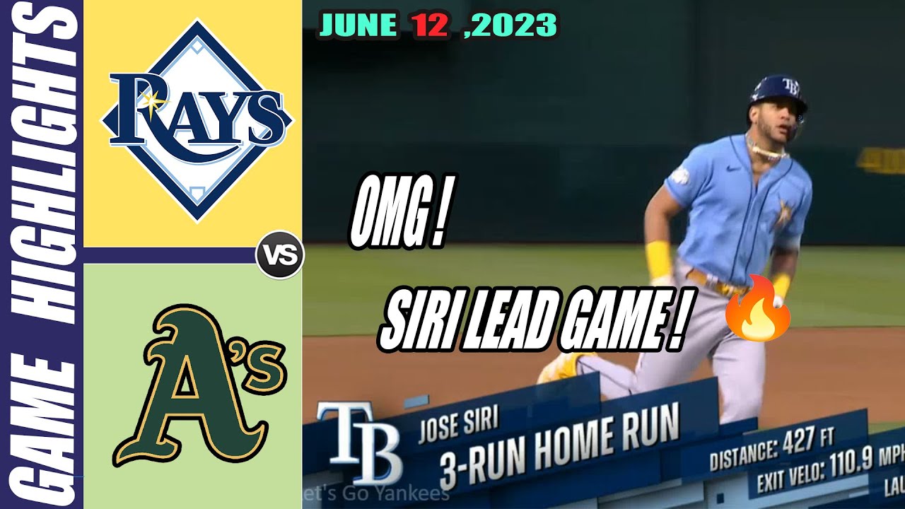 Tampa Bay Rays Vs Oakland Athletics (innings 5&6) Highlights June 12, 2023 | Mlb Highlights 2023