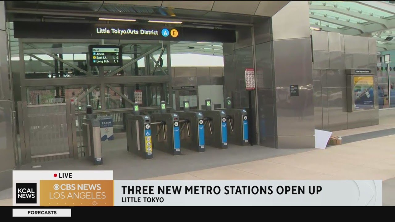 Three New La Metro Stations Open Up