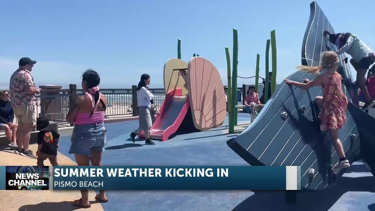 Tourists And Locals Are Enjoying Warm Weather At Pismo Beach