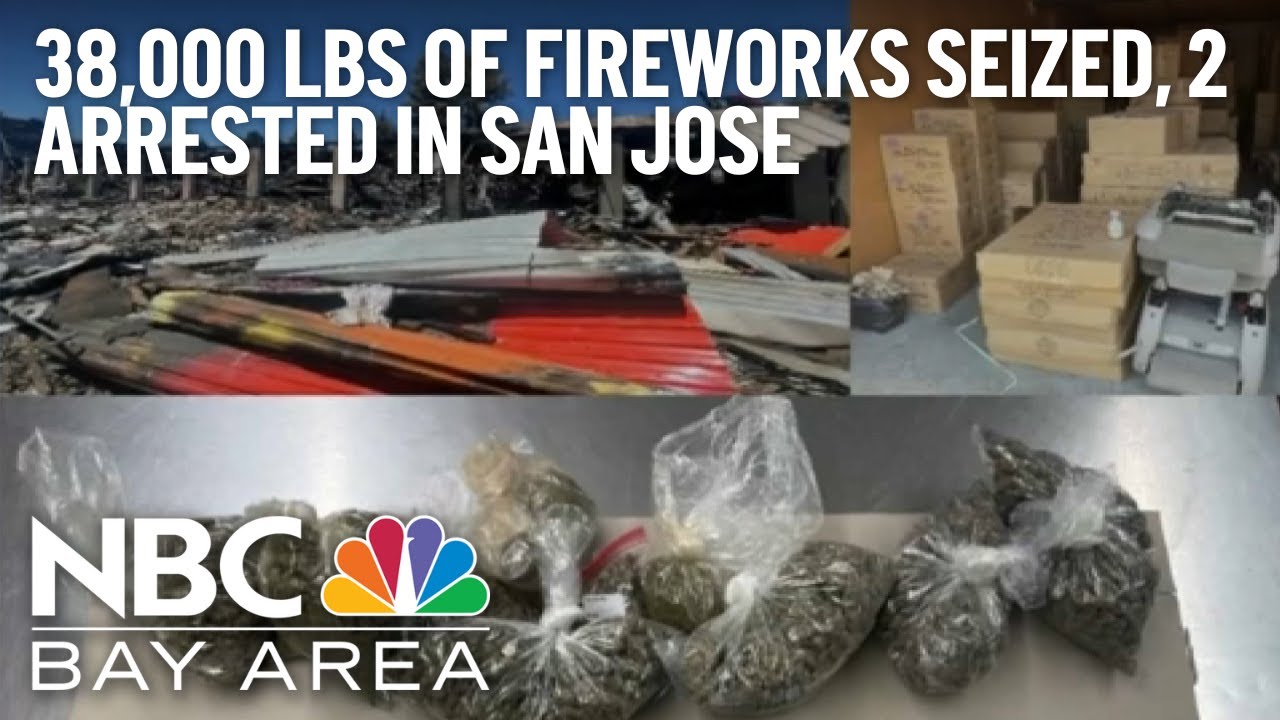 38000 Pounds Of Fireworks Seized 2 Arrested In San Jose Storage Facility Fire