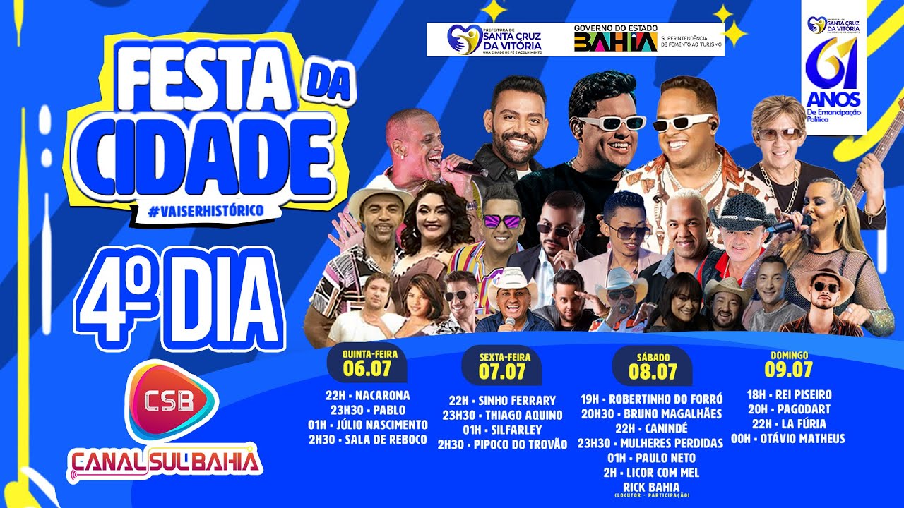 4º Dia – Festa Da Cidade – Santa Cruz Da Vitória (09.07.2023)