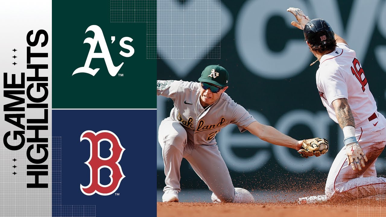 A’s Vs. Red Sox Game Highlights (7/8/23) | Mlb Highlights