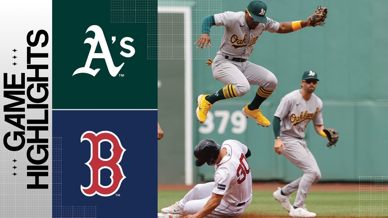 A’s Vs. Red Sox Game Highlights (7/9/23) | Mlb Highlights