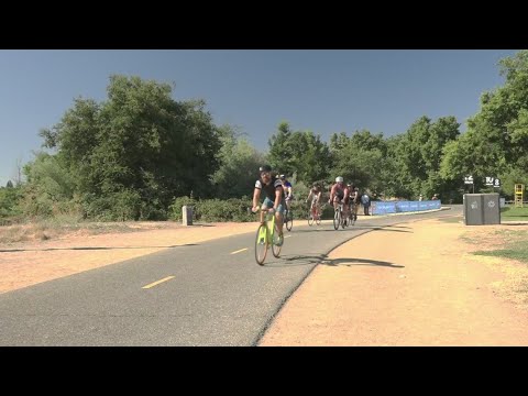 Athletes Compete In Sacramento Great American Triathlon