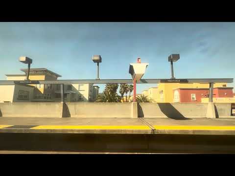 Bart Ride From Lake Merritt Through Fruitvale To Coliseum. Oakland Ca