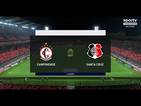 Campinense X Santa Cruz – 12 Rodada Brasileirão Série D 2023 – Fifa 23