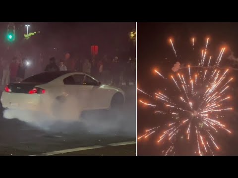Chaotic 4th of July sideshow in Bay Area with illegal fireworks - VIDEO 1 Chaotic 4th Of July Sideshow In Bay Area With Illegal Fireworks – Video