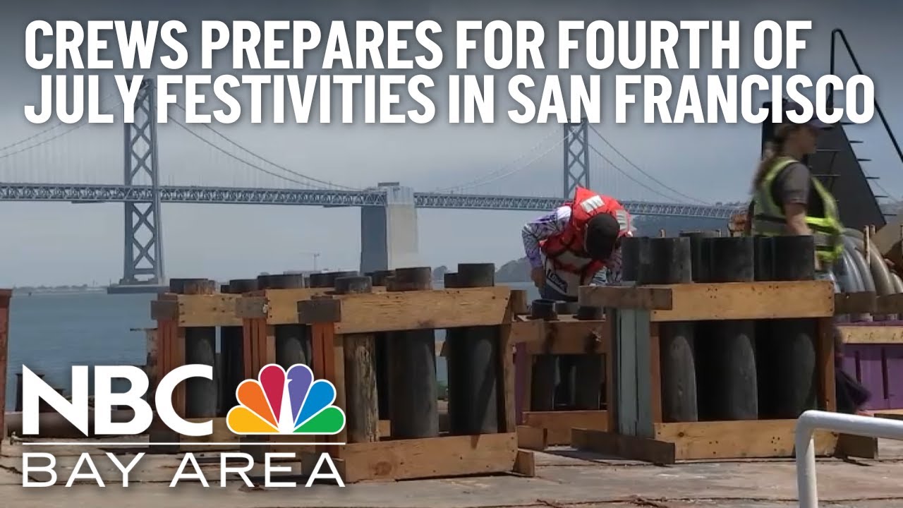 Crews Prepares For Fourth Of July Festivities In San Francisco