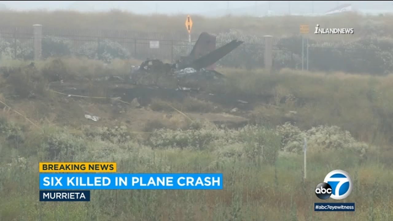 Fiery Plane Crash In Riverside County Kills All 6 People On Board