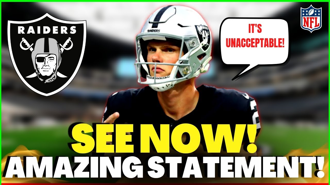 Just Left! He Surprised Everyone With This One! Check It Out! Raiders News