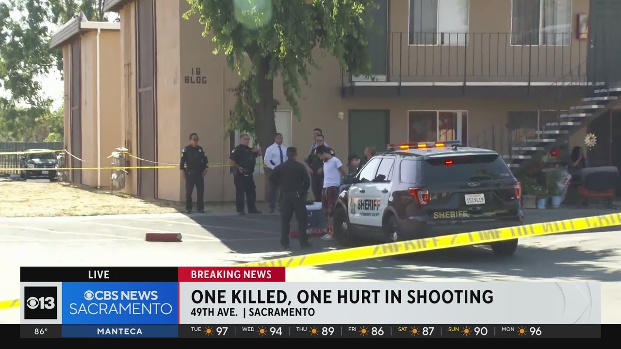One Person Handcuffed At South Sacramento Deadly Shooting Scene